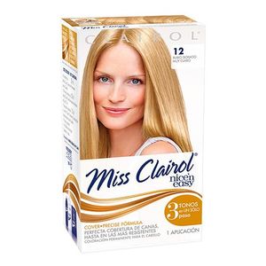 Tinte Miss Clairol 12 Rubio Dorado Muy Claro