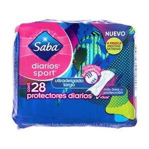 Panty Protectores Saba Sport Ultradelgados 28 Piezas