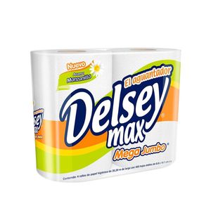 Higienico Delsey Max Mega Jumbo 4 pieza 400 Hojas