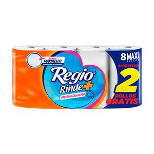 Higienico Regio Rinde Mas 8 piezas