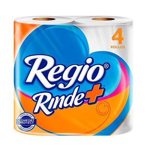 Higienico Regio Rinde Mas 4 Piezas 600 Hojas