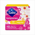 Tampones-Saba-Flujo-Regular-10-Piezas