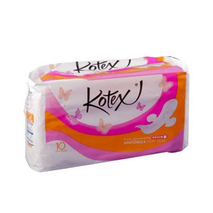 Kotex Abundante Con Alas 10 Toallas