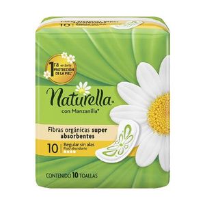Naturella Manzanilla Regular Sin Alas 10 Toallas