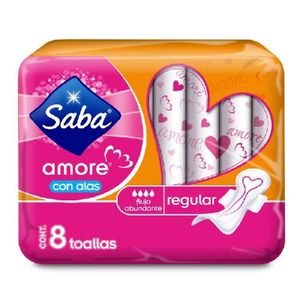 Saba Regular Con Alas 8 Toallas