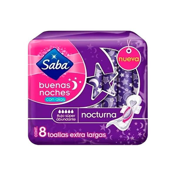 Saba Nocturna Super Abundante Con Alas 8 Toallas Farmacias Klyns 2838