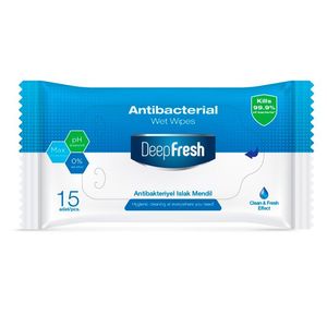 Toallitas Humedas Antibacteriales Deepfresh 15 Piezas