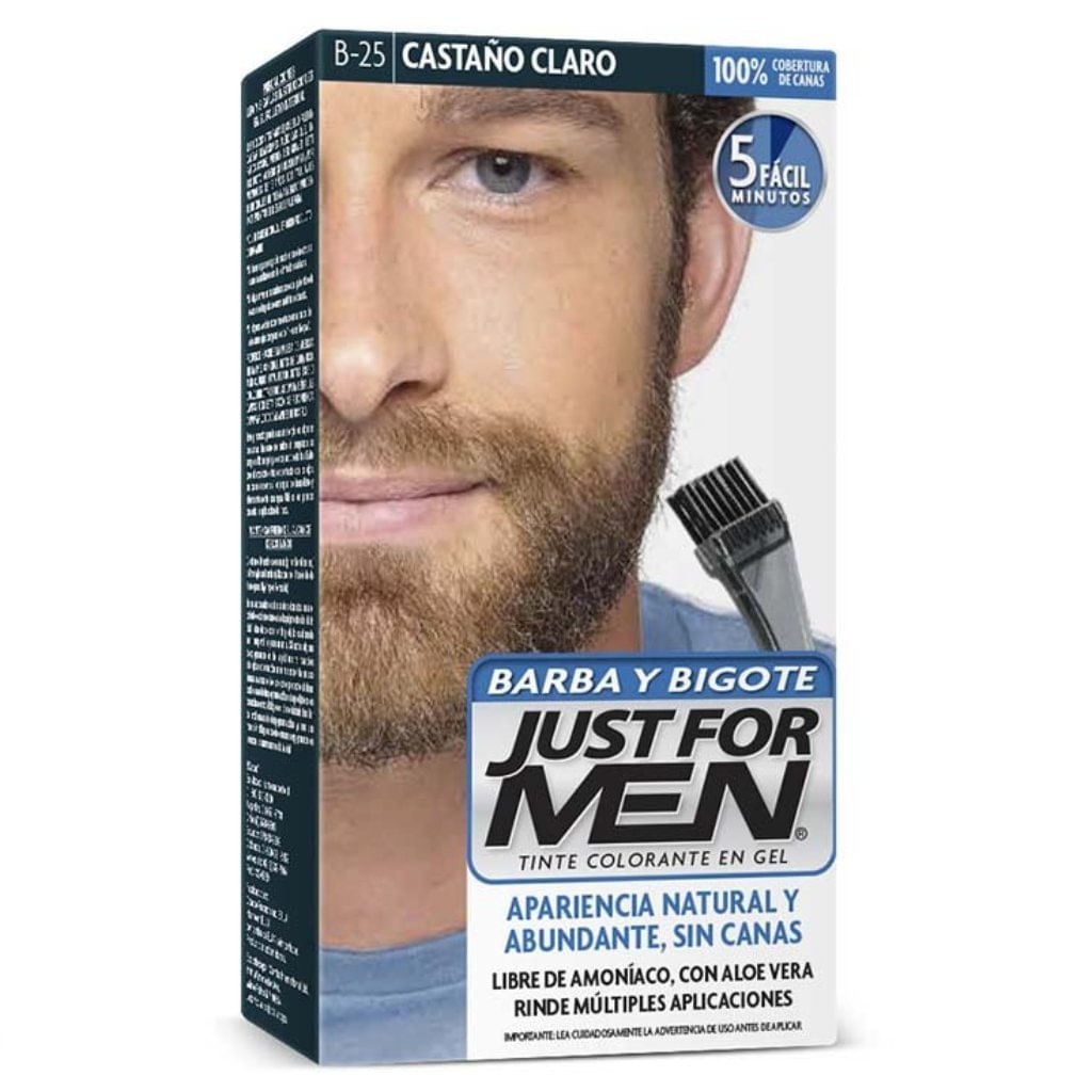 Tinte Just For Men Barba Y Bigote B-25 Castano Claro - Farmacias Klyns