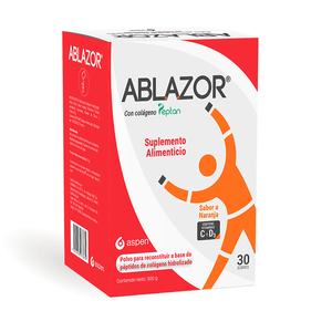 Ablazor 10 g Suplemento Alimeticio Sabor Naranja 30 Sobres