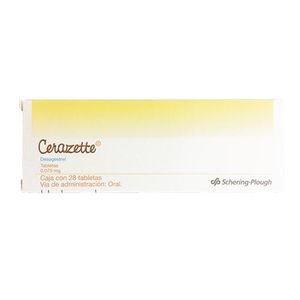 Cerazette 0.075 mg 28 Tabletas
