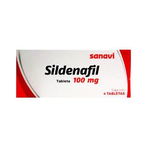 Sildenafil 100 mg 4 Tabletas
