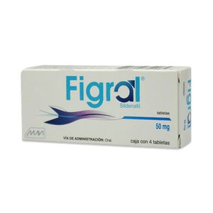 Figral Sildenafil 50 mg 4 Tabletas
