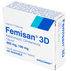 Femisan 3D 800 mg / 100 mg 3 Capsulas