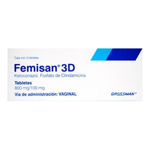 Femisan 3D 800 mg / 100 mg 3 Tabletas