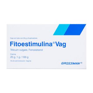 Fitoestimulina Vag Crema 20 g / 1 g / 100 g  Tubo con 30 g y 6 Aplicadores