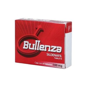 Bullenza Sildenafil 100 mg 4 Tabletas