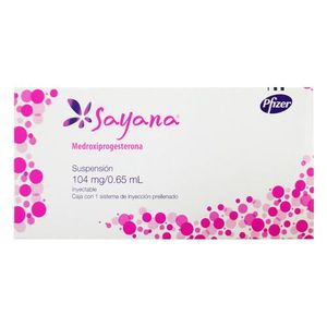 Sayana 104 mg / 0.65 mL 1 Jeringa Prellenada