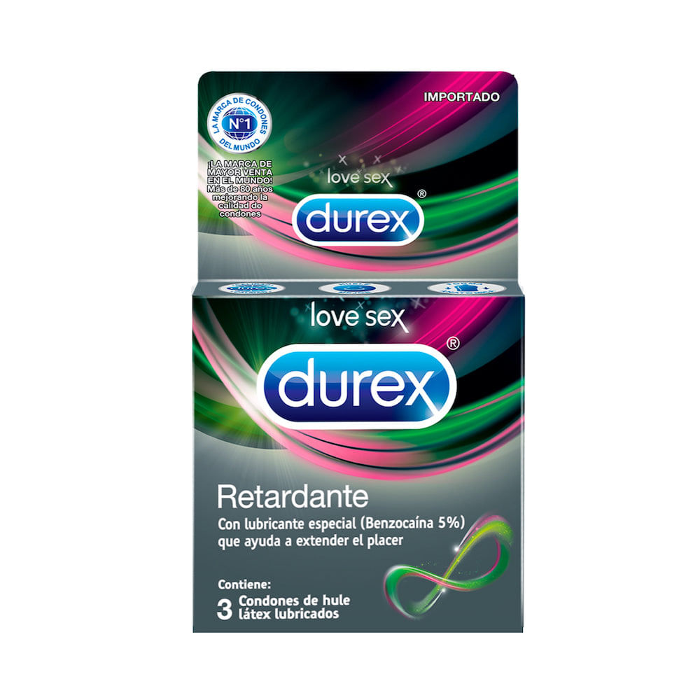 Durex Retardante 3 Piezas Farmacias Klyns