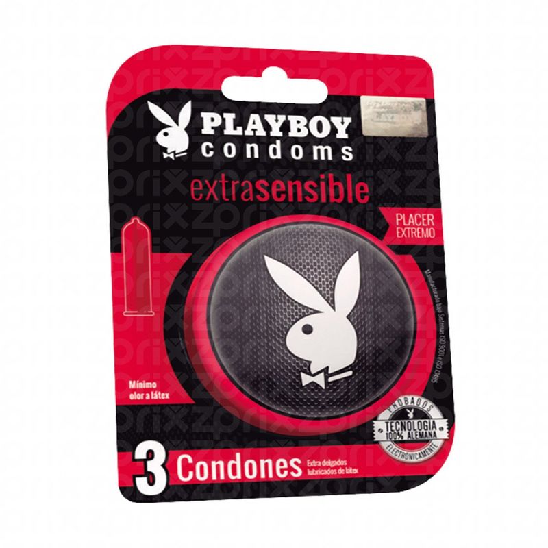 Playboy Extra Sensible 3 Piezas Farmacias Klyns 5265