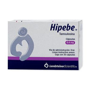 Hipebe Tamsulosina 0.4 mg 20 Capsulas