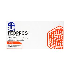 Fedpros Tamsulosina 0.4 mg 20 Capsulas