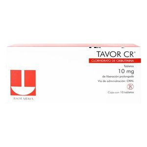 Tavor CR 10 mg 10 Tabletas