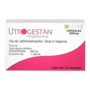 Utrogestan 200 mg 14 Capsulas