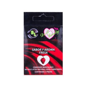 Condones Do it Lovely Fresa 3 Piezas