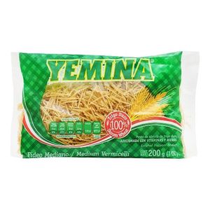 Sopa Yemina Fideo Mediano 200 g