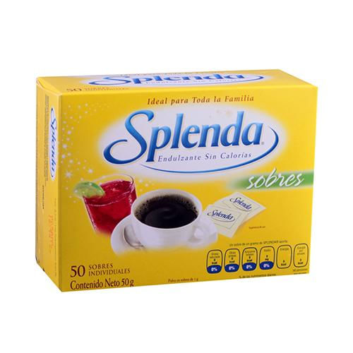 Endulzante Splenda 50 Sobres Farmacias Klyns 9395