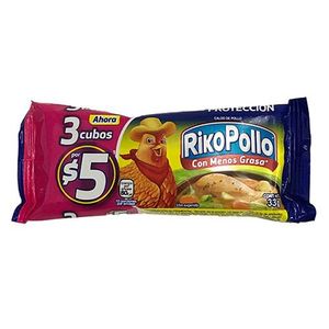 Caldo de Pollo Riko Pollo 3 Cubos