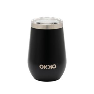 Termo de Acero Inoxidable Tapir Negro Mate 355 mL