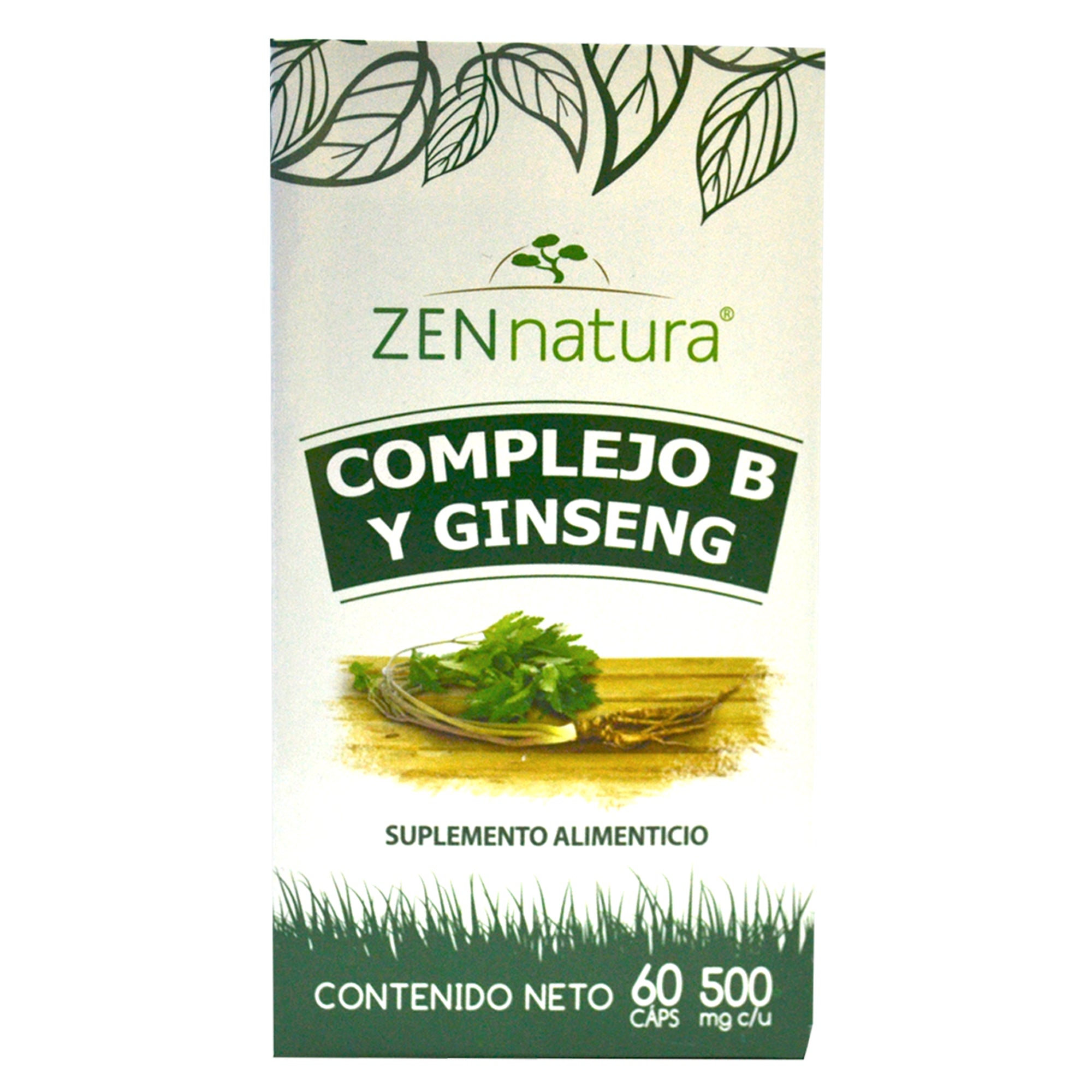Complejo B y Ginseng Zen Natura 60 Capsulas - Farmacias Klyns