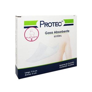 Gasa Protec 7.5cm x 5cm 10 Piezas
