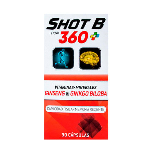 Shot B Dual 360 30 Capsulas - Farmacias Klyns