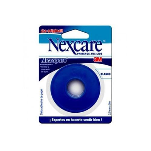 Cinta-Microporosa-Nexcare-Blister-Blanca-2.5cm-x-5m-1-Pieza