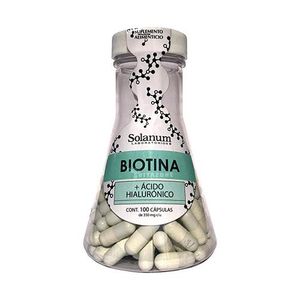 Solanum Biotina + Acido Hialuronico 350 mg 100 Capsulas
