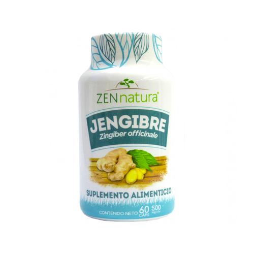 Jengibre Zen Natura 500 mg 60 Capsulas - Farmacias Klyns