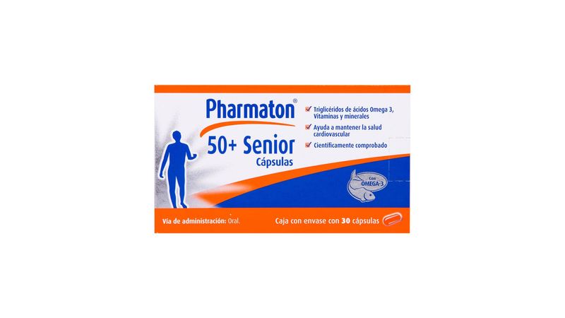 Pharmaton 50+ Senior 30 Capsulas Farmacias Klyns