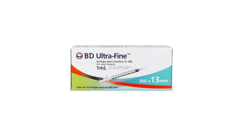 BD Ultra-Fine Jeringas de Insulina de 1 ML y Aguja Integrada de 30 Gauge X  13 MM - Medimarket