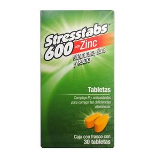 Stresstabs 600 Zinc 30 Tabletas