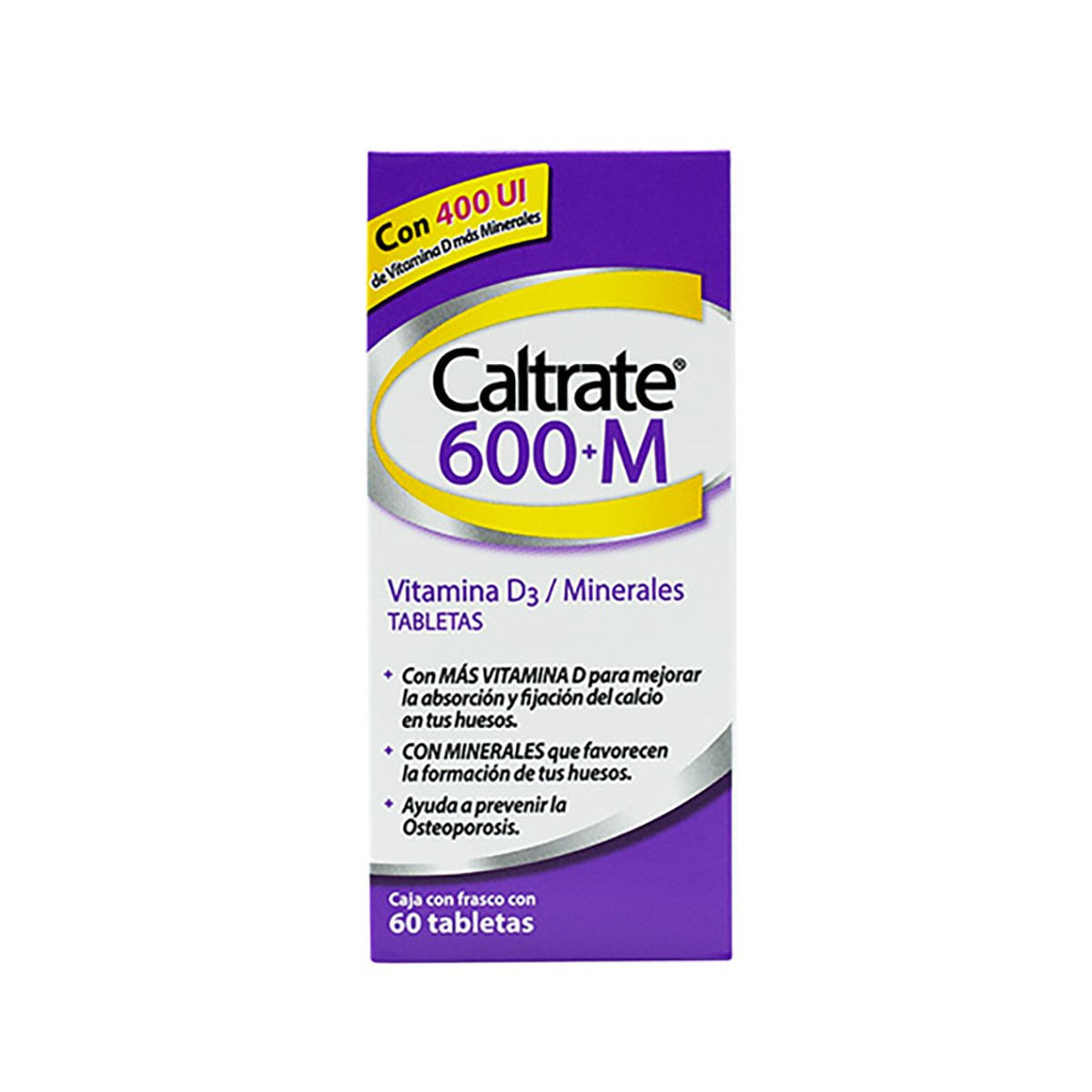 Caltrate 600 M 600 Mg 400 Ui 60 Tabletas Farmacias Klyns