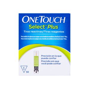 Tira Reactivas One Touch Select Plus 50 Piezas