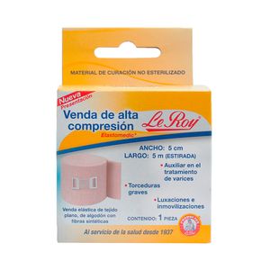 Venda Alta Compresion Le Roy 5 cm x 5m 1 Pieza