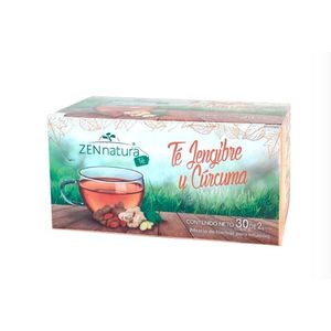 Te de Jengibre y Curcuma Zen Natura 30 Sobres de 2 g
