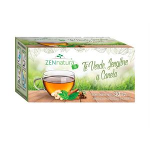 Te Verde Jengibre Canela Zen Natura 30 Sobres de 2 g