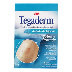 Tegaderm Aposito de Fijacion 4 Piezas de 10x12cm