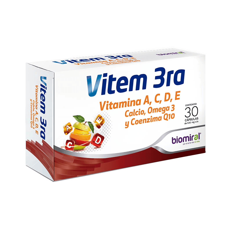 Vitem 3ra 545 Mg 30 Capsulas Farmacias Klyns