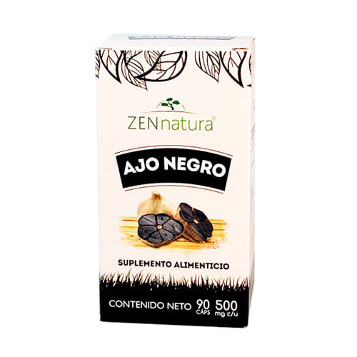 Ajo Negro Zen Natura 80 Capsulas - Farmacias Klyns