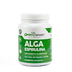 Alga Espirulina Suplemento 500 mg 180 Capsulas